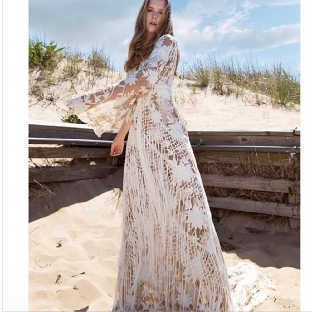 RUE de Seine authentic Dakota fringe wedding gown dress from Lovely bride DC